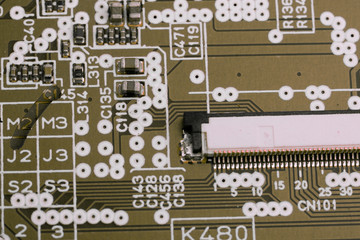 Fototapeta premium Modern electronic board close-up