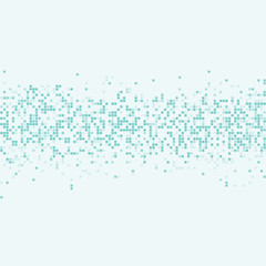 An abstract blue pixel art vector background