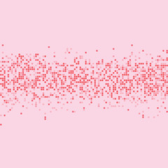 An abstract pink pixel art vector background
