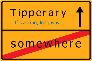 Tipperary- Ortsschild - Irland