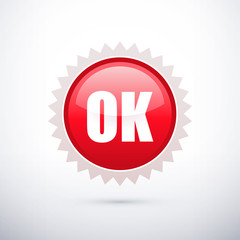 red sticker OK