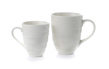 Ceramic cup isolate on white