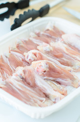 Raw Chicken Wing in Package