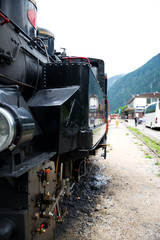 Obraz premium Zillertalbahn in den Alpen - Österreich