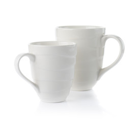 Ceramic cup isolate on white