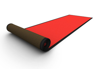 3d: Rolled Red Carpet