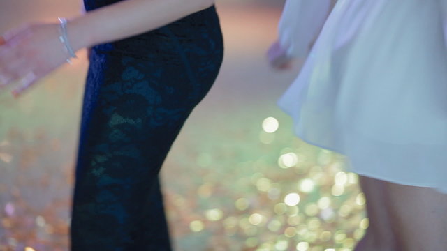 Young girls on the disco