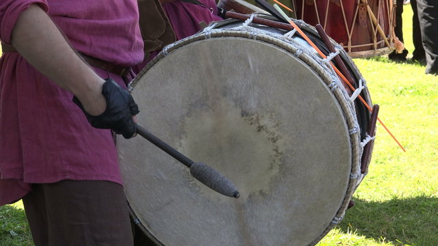 Drum. Percussion instrument. 4K.