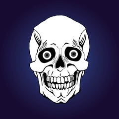 Skull with eyes