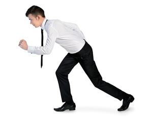Business man run