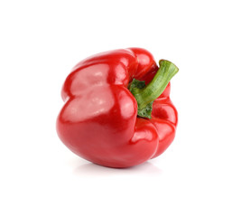 red bell pepper isolated on white background