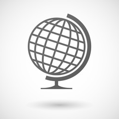 world globe  icon on white background