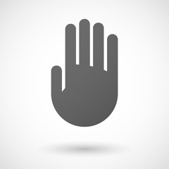 hand   icon on white background