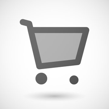 shopping cart  icon on white background