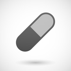 pill  icon on white background