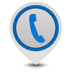 phone pointer icon on white background