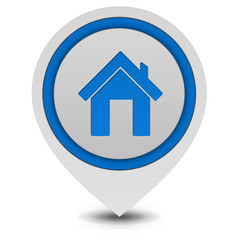 home pointer icon on white background