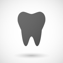 tooth  icon on white background