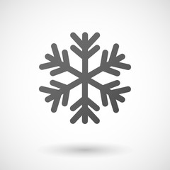 snow flake  icon on white background