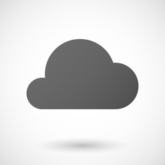 cloud  icon on white background
