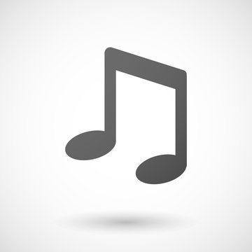 music note  icon on white background