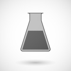 chemical test tube  icon on white background