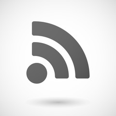 Fototapeta premium rss icon on white background