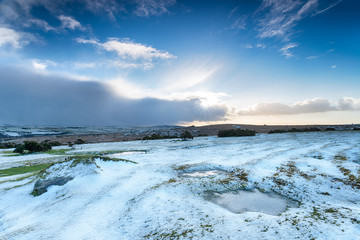 Obraz premium Snow on Bodmin Moor