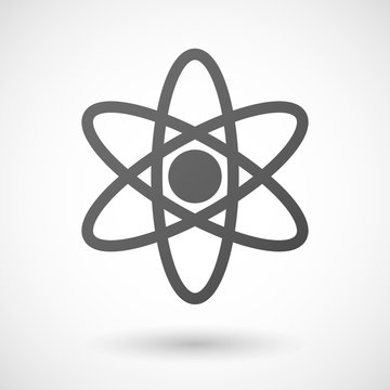 atom  icon on white background