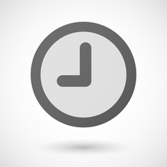 clock  icon on white background