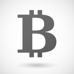 bitcoin  icon on white background