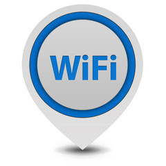 wifi pointer icon on white background