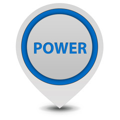 power pointer icon on white background