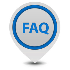 faq pointer icon on white background