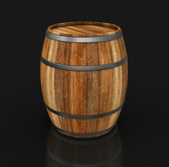 Obraz premium wine barrel (clipping path included)