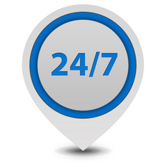 Support pointer icon on white background