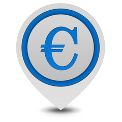 Euro pointer icon on white background