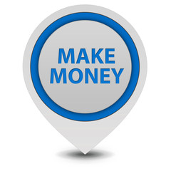 Make money pointer icon on white background