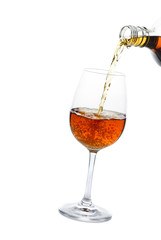 pour whisky into glass