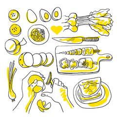 illustration of cooking