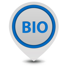 Bio pointer icon on white background