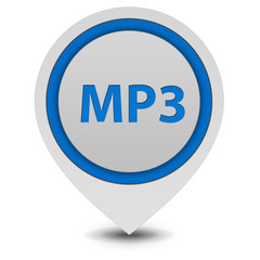 MP3 pointer icon on white background