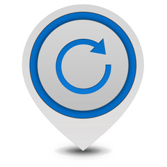 Arrow pointer icon on white background