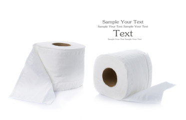 White tissue paper on white background - 76370339