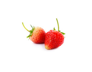 fresh strawberry isolated on white