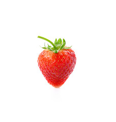 fresh strawberry isolated on white