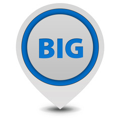 Big pointer icon on white background