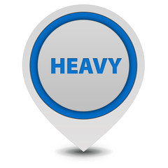 Heavy pointer icon on white background