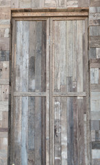 Old wooden door background