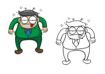 Character of businessman vector cartoon